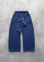 Akimbo Straight Leg Sweatpants Navy front view with relaxed fit and soft fabric
