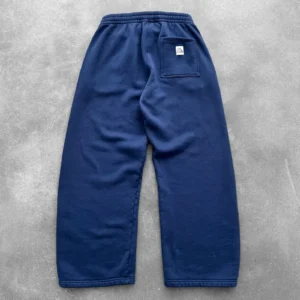Akimbo Straight Leg Sweatpants Navy back view showing straight-leg design