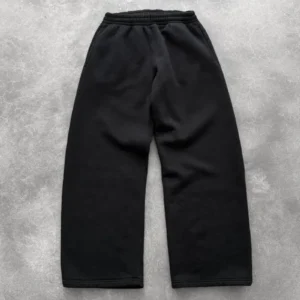 Akimbo STRAIGHT-LEG SWEATPANTS - HEATHER GREY front view with relaxed straight-leg fit