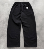 Akimbo STRAIGHT-LEG SWEATPANTS - HEATHER GREY back view showing premium casual streetwear design