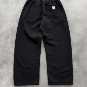 Akimbo STRAIGHT-LEG SWEATPANTS - HEATHER GREY back view showing premium casual streetwear design