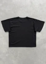 Akimbo Chain-Peeker Mid-Weight Tee Black back view graphic streetwear t-shirt