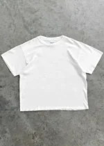 Akimbo Chain-Peeker Mid-Weight Tee White front view streetwear t-shirt