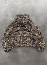 Akimbo Range Hoodie - Leopard back view showing rear design and full fit