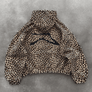 Akimbo Range Hoodie - Leopard back view showing rear design and full fit