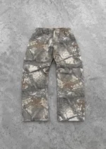 Akimbo Realtree sweatpants front view showing straight leg fit and camo pattern on a plain background