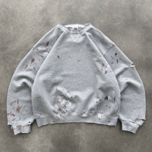 Akimbo Crewneck Watch-Peeker Heather Grey front view