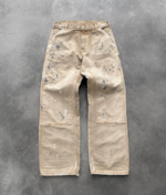 Akimbo Painter Canvas Double Knees Faded Tan front view