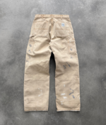 Akimbo Painter Canvas Double Knees Faded Tan back view