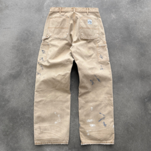 Akimbo Painter Canvas Double Knees Faded Tan back view