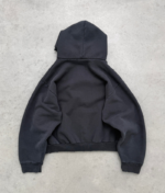 AKIMBO DISTRESSED PRO WORK ZIP UP - BLACK back view