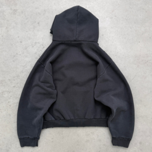 AKIMBO DISTRESSED PRO WORK ZIP UP - BLACK back view