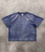 AKIMBO Chain-Peeker Mid-Weight Range Tee Sun Faded Eggplant front