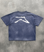 AKIMBO Chain-Peeker Mid-Weight Range Tee Sun Faded Eggplant back