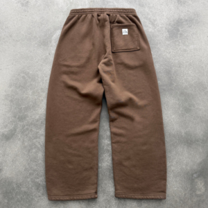 Akimbo Straight-Leg Sweatpants - Coffee back view
