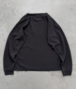 STONEWASHED THERMAL LONGSLEEVE - BLACK back view