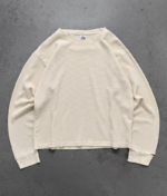 AKIMBO THRASHED THERMAL LONGSLEEVE - NATURAL front view