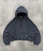 AKIMBO WATCH-PEEKER HOODIE faded black front view