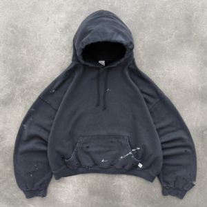 AKIMBO WATCH-PEEKER HOODIE faded black front view