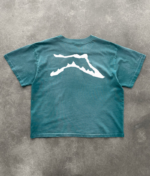 Akimbo "CHAIN-PEEKER" Mid-Weight Range Tee Sun Faded Jade back