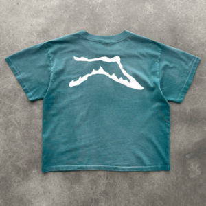 Akimbo "CHAIN-PEEKER" Mid-Weight Range Tee Sun Faded Jade back