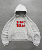 Akimbo Hoodie University Of Utah - Old English front view