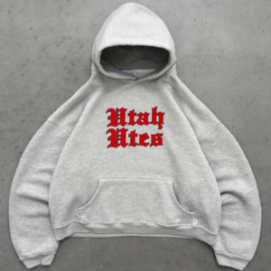 Akimbo Hoodie University Of Utah - Old English front view