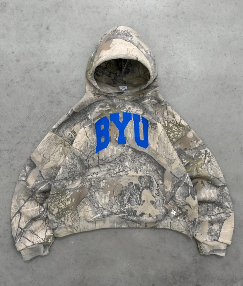 Akimbo BYU Realtree® Camo Hoodie Front Akimbo BYU Realtree® Camo Hoodie front view