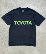 Akimbo Toyota Faded Black Tee-1980s front view