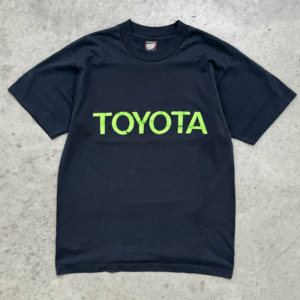 Akimbo Toyota Faded Black Tee-1980s front view