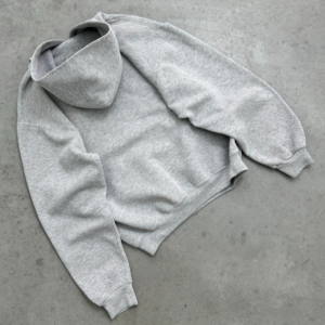 Akimbo Track And Field Heather Grey Russell Hoodie-1990s back view