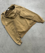 Akimbo Sun Faded Olive Distressed Zip Up Hoodie-2000s back view