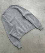 Akimbo Faded Heather Grey Virgin Wool Cardigan-1970s back view
